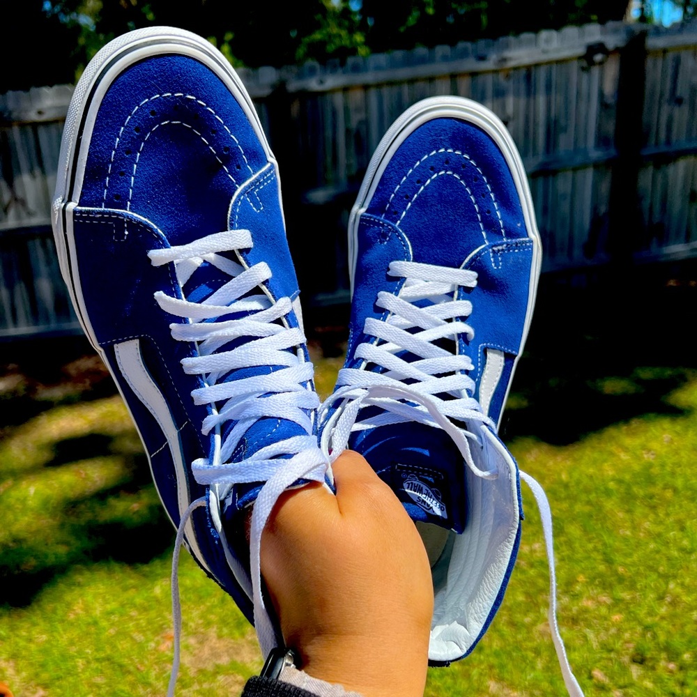 Royal Blue Van High-Top Sneakers💙